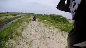 Yamaha Raptor 350 vs Yamaha Blaster 200 part 2   Gopro