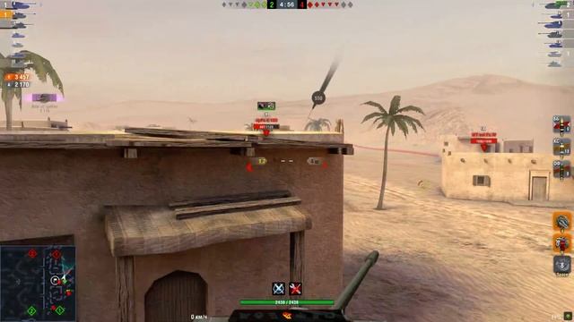 World of Tanks Blitz T110E5 Универсал в деле 7.400 смотреть онлайн