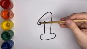 Нарисуй картинку цифра один рисунки для детей