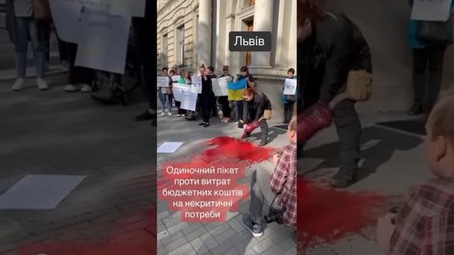 Митинг против нецелевой растраты бюджетных средств во Львове
