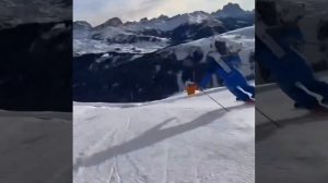 Skiing in Val Badia on the Vallon slope, Corvara ??❄️⛷ with Alfonso Trilli