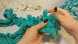 Невероятная нежность. Детский плед из пряжи Puffy Ombre Batik