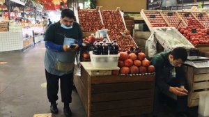 4K |  Продуктовый рынок Москвы. #Moscow #people #market #москва #продукты #еда #рынок #ресторан