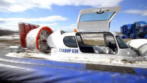 Видео катер на воздушной подушке