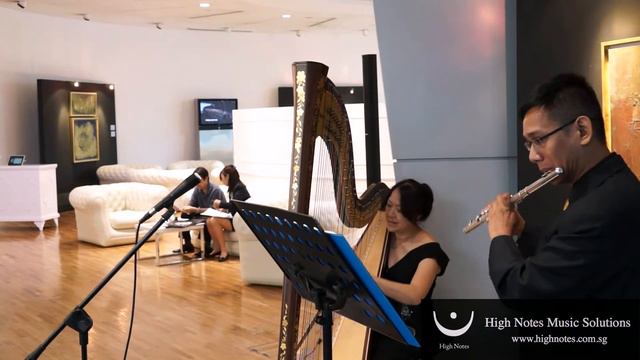 Harp and Flute Duo : Mercedes-Benz New 'E' Class Launch : www.highnotes.com.sg смотреть онлайн