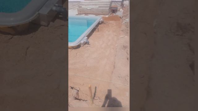 подготовка основания вокруг бассейна, для укладки плитки Бавария. смотреть онлайн