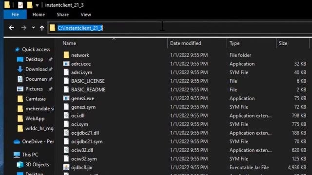 Oracle Instant Client Windows Installation Tutorial