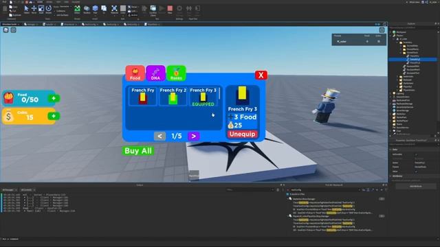 Scripting the Buy All Button in Our Shop GUI! Roblox Studio Simulator Guide Episode 9 смотреть онлайн