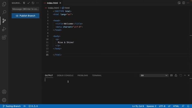 Git-Branch - Ветви в Visual Studio Code.