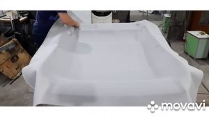 восстановление и перетяжка потолка Mitsubishi ASX оригинальным материалом HORN+ клей Berit