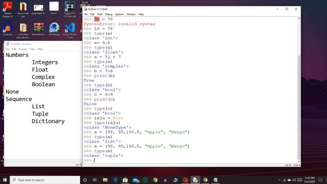 Python Class 12 | Variables, Data Types  & Operators | Day 1