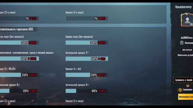 UMAR pubgm chustvitel умар пубг чувствительность