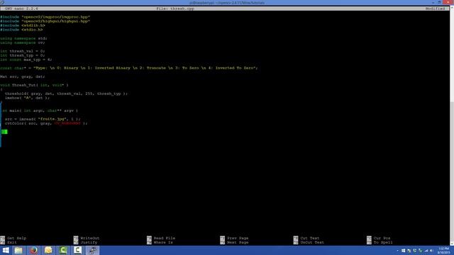 OpenCV Threshold Tutorial on Raspberry Pi