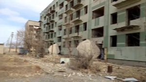 Исчезающий город  Улькен,  в Казахстане