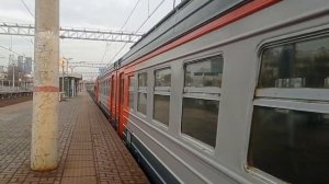 Электропоезд ЭД4М-0063 с сообщением Аэропорт-Домодедово-Москва Павелецкий-Вокзал.
