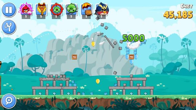 Angry Birds Friends Уровни 1-14 Этажи 1-5 Прохождение №1 смотреть онлайн