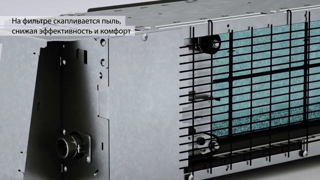 Функция автоматической очистки фильтра для блоков канального типа Daikin