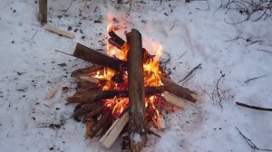 Печёная картошка в углях .
