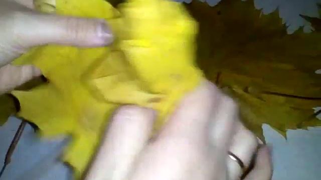 Мастер-класс  осенняя поделка: букет из кленовых листьев! смотреть онлайн