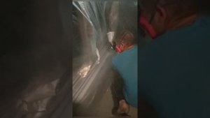 Покраска порога переходом