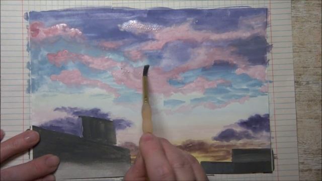 #art Рисуем простой пейзаж.(гуашь) Рисуем в стиле аниме.(2020) смотреть онлайн