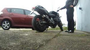 Honda CB600F Hornet with full Arrow exhaust system - First start