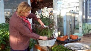 How to make a scented narcissi table centrepiece