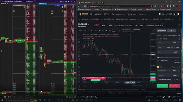 Самая быстрая сделка! Торговля на Binance Futures! По стакану! Скальпинг! Пробитие уровней!