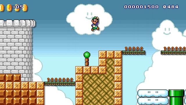 Super Mario Maker 2: SMB1 Sky Theme- Super Mario All Stars Remix смотреть онлайн