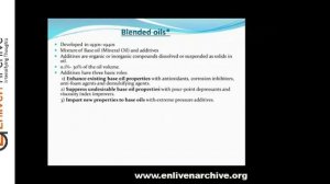 Fundamentals of Lubricants || Jyoti Mittal || Enliven Archive