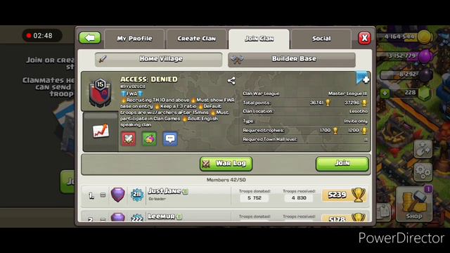 How to join High Level clan in coc  how to join high level clan in clash of clans