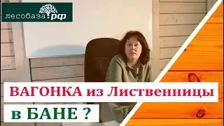 Можно ли лиственницу в баню Разбор статьи.