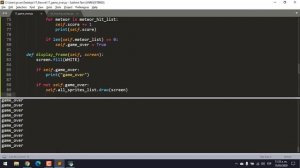 Curso de pygame 2020: Implementando Game Over
