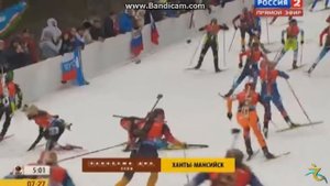 Биатлон. Дарья Домрачева впервые выиграла Кубок мира 22.03.15