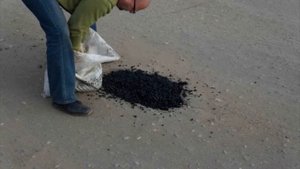 Заработок на укладке холодного асфальта