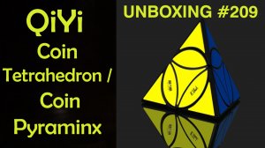 Unboxing №209 QiYi Coin Tetrahedron | Coin Pyraminx. Обзор