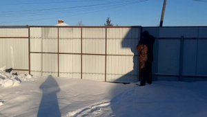 Как ведут себя откатные ворота зимой//ответ на коментарий