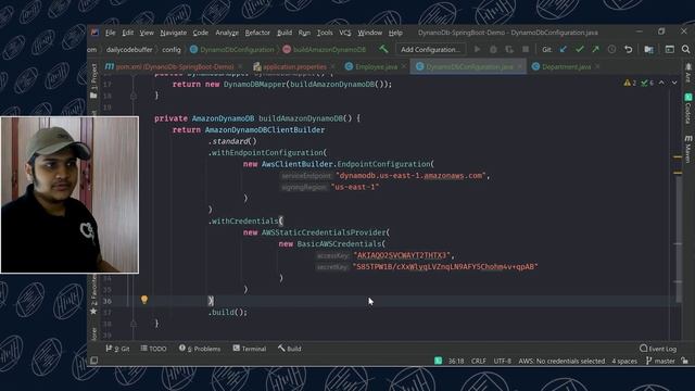 Spring Boot CRUD Example using AWS DynamoDB