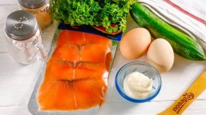 Салат с лососем на Новый год. Рецепты на каждый день