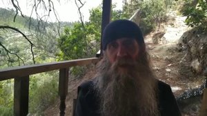 Афон.Беседа м.Салафиила(Филипьева)с  пустынником о.Анатолием о юродивых