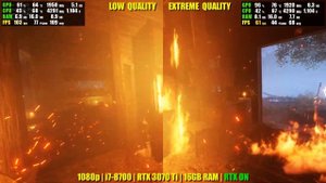 Metro Exodus Enhanced Edition - i7 8700 & RTX 3070 Ti Benchmark | 1080p Low VS Extreme