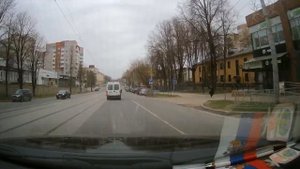 Как проехать с улицы Кирова по 1-му Краснинскому переулку на Николаева. Смоленск.