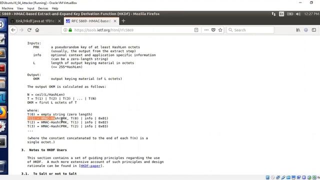 Demo of HMAC-based Extract-and-Expand Key Derivation Function (HKDF) смотреть онлайн