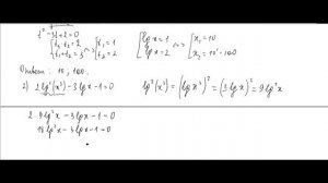 Решение логарифмических уравнений методом замены переменной. Подготовка к ГВЭ11 + ЕГЭ 2021 #74