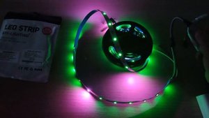 Светодиодная лента с Алиэкспресс. Украшение комнаты LED лентой. RGB подсветка(от 2$)