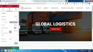 How to Design Courier Logistic Website with Live Tracking System with Free Theme and Elementor .