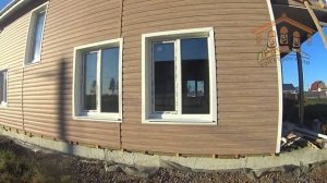 Видео обзор | Строительство двухэтажного дома из газобетона 8.5х10 метров под ключ