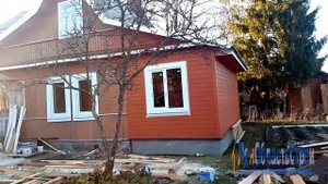 Строительство деревянной пристройки к дому
