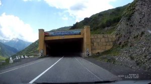 Выезд из Рокского тоннеля в сторону  Южной Осетии