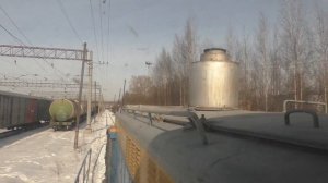 Небольшие покатушки на тепловозе ТГМ4А
